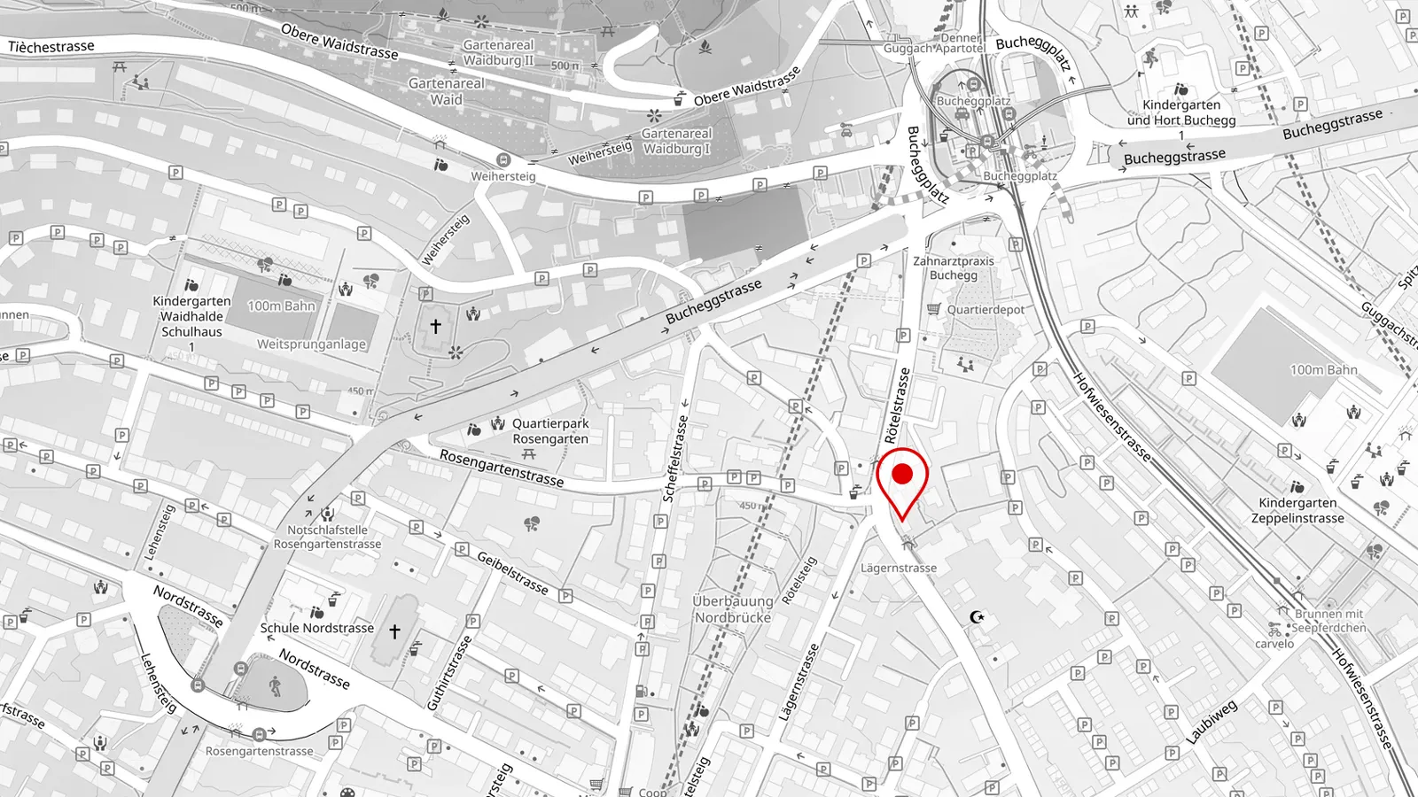 Lageplan Rötelstrasse 96