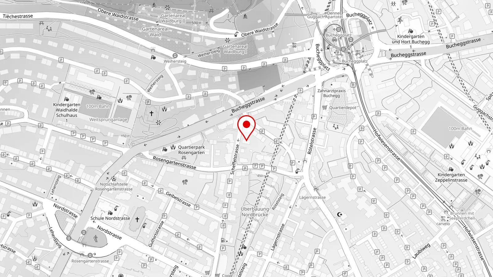 Lageplan Scheffelstrasse 46